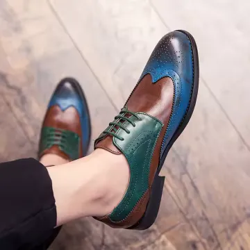 BROGUE PRINT CASUAL SHOES